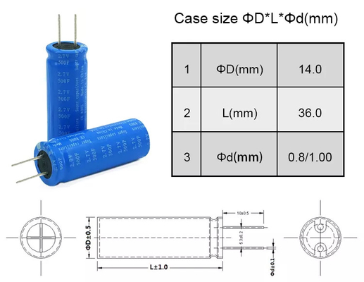 Практически батарея 0.25A Supercapacitor для терминала солнечного хранения радиального