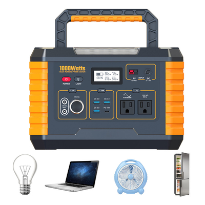 станция солнечной энергии AC 110V 1000W портативная с регулятором MPPT