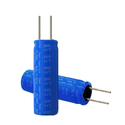 Отсутствие батареи практически 2.7V 200F 10x30mm конденсатора взрыва супер